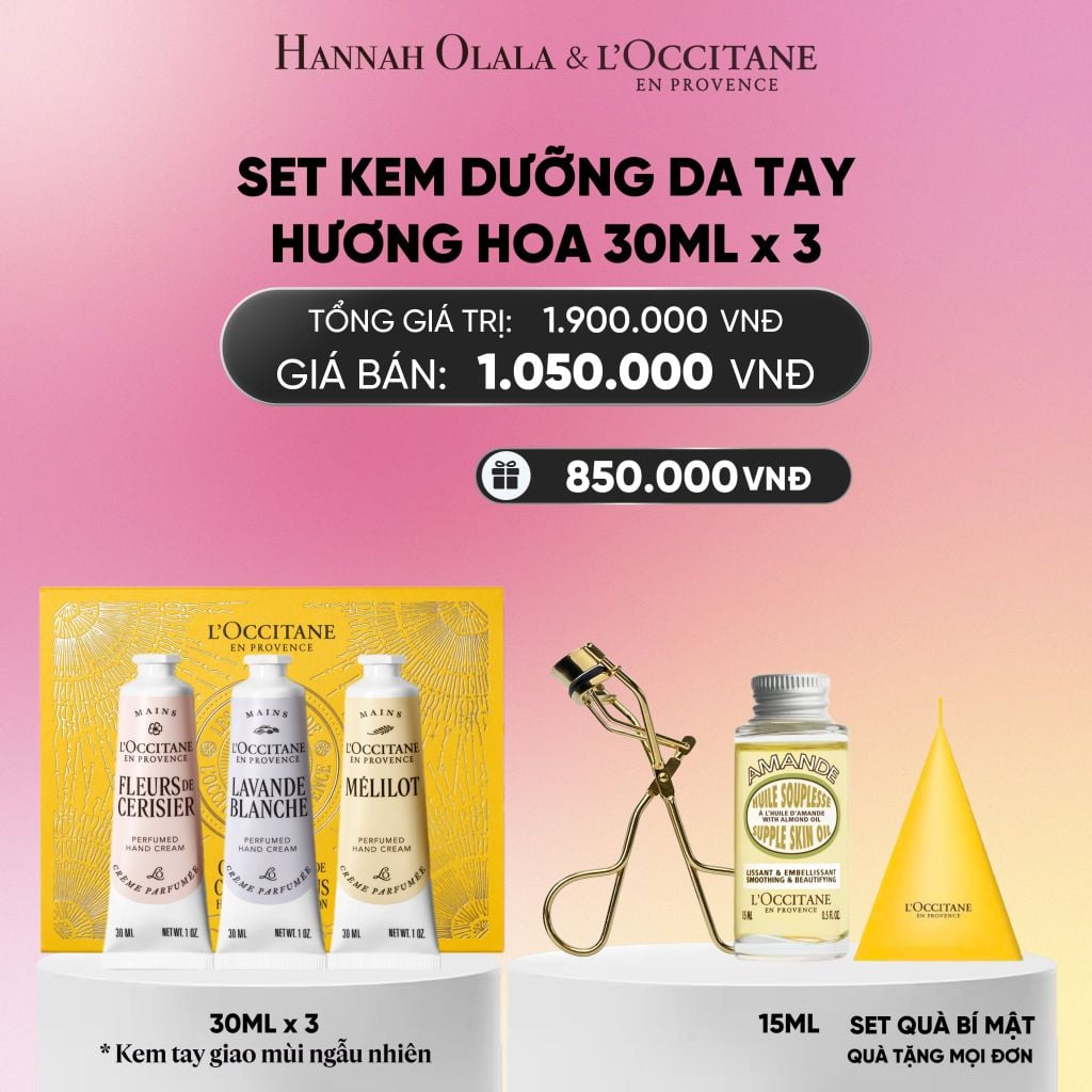  KEM DƯỠNG DA TAY HƯƠNG HOA L'OCCITANE 30ML X 3_A1226 