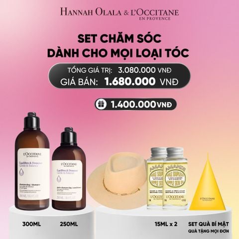  SET CHĂM SÓC TÓC & CƠ THỂ DÀNH CHO MỌI LOẠI TÓC L'OCCITANE_A1232 