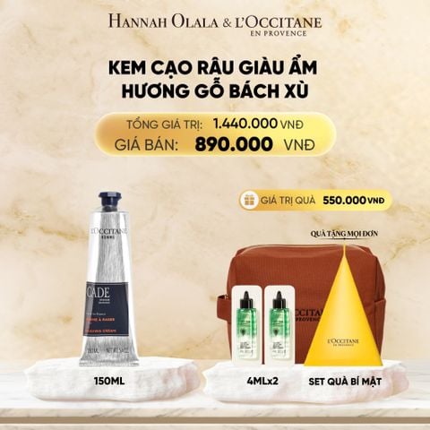  KEM CẠO RÂU CHIẾT XUẤT GỖ CÂY BÁCH XÙ L'OCCITANE 