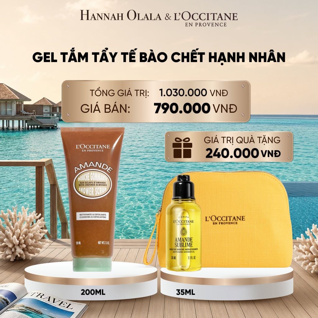  GEL TẮM TẨY TẾ BÀO CHẾT L'OCCITANE HẠNH NHÂN 