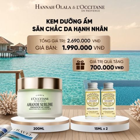  KEM DƯỠNG THỂ SĂN CHẮC DA HẠNH NHÂN L'OCCITANE 200ML 