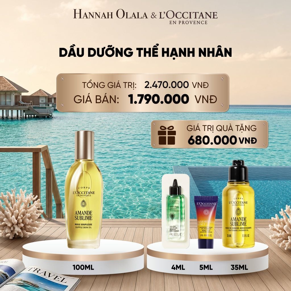  DẦU DƯỠNG THỂ HẠNH NHÂN L'OCCITANE 100ML 
