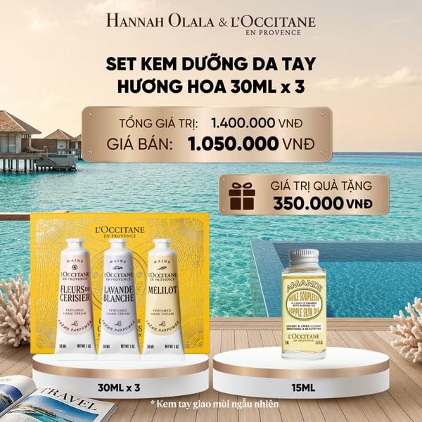  KEM DƯỠNG DA TAY HƯƠNG HOA L'OCCITANE 30ML x 3 