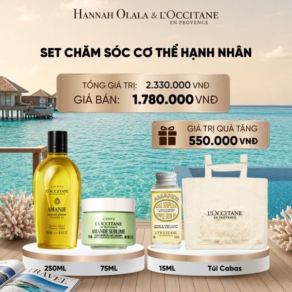  BỘ CHĂM SÓC CƠ THỂ HẠNH NHÂN L'OCCITANE 