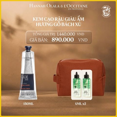  KEM CẠO RÂU CHIẾT XUẤT CÂY BÁCH XÙ LOCCITANE 150ML 