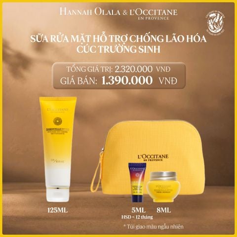 SỮA RỬA MẶT TẠO BỌT CÚC TRƯỜNG SINH LOCCITANE 125ML 