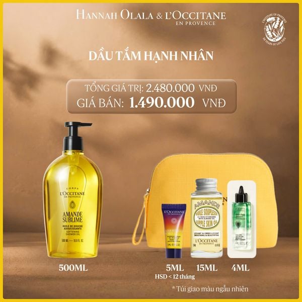  DẦU TẮM HẠNH NHÂN LOCCITANE 500ML 