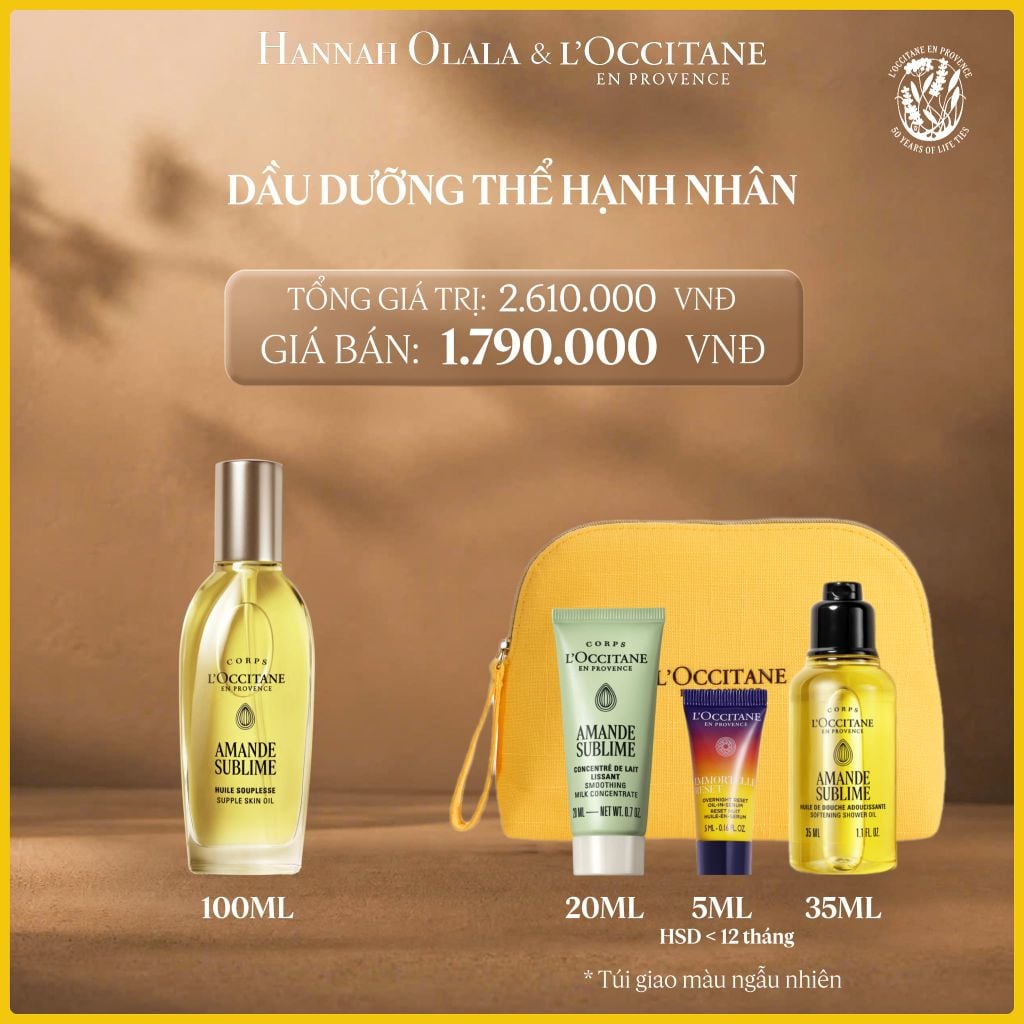  DẦU DƯỠNG THỂ HẠNH NHÂN LOCCITANE 100ML 