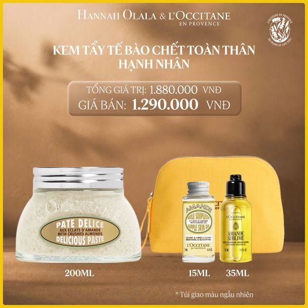  KEM TẨY TẾ BÀO CHẾT TOÀN THÂN HẠNH NHÂN LOCCITANE 200ML 