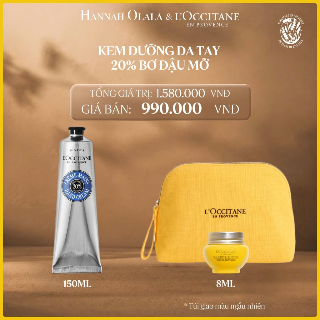 KEM DƯỠNG DA TAY BƠ ĐẬU MỠ LOCCITANE 150ML 
