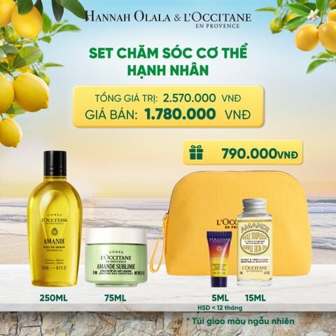  SET CHĂM SÓC CƠ THỂ HẠNH NHÂN LOCCITANE - A2547 