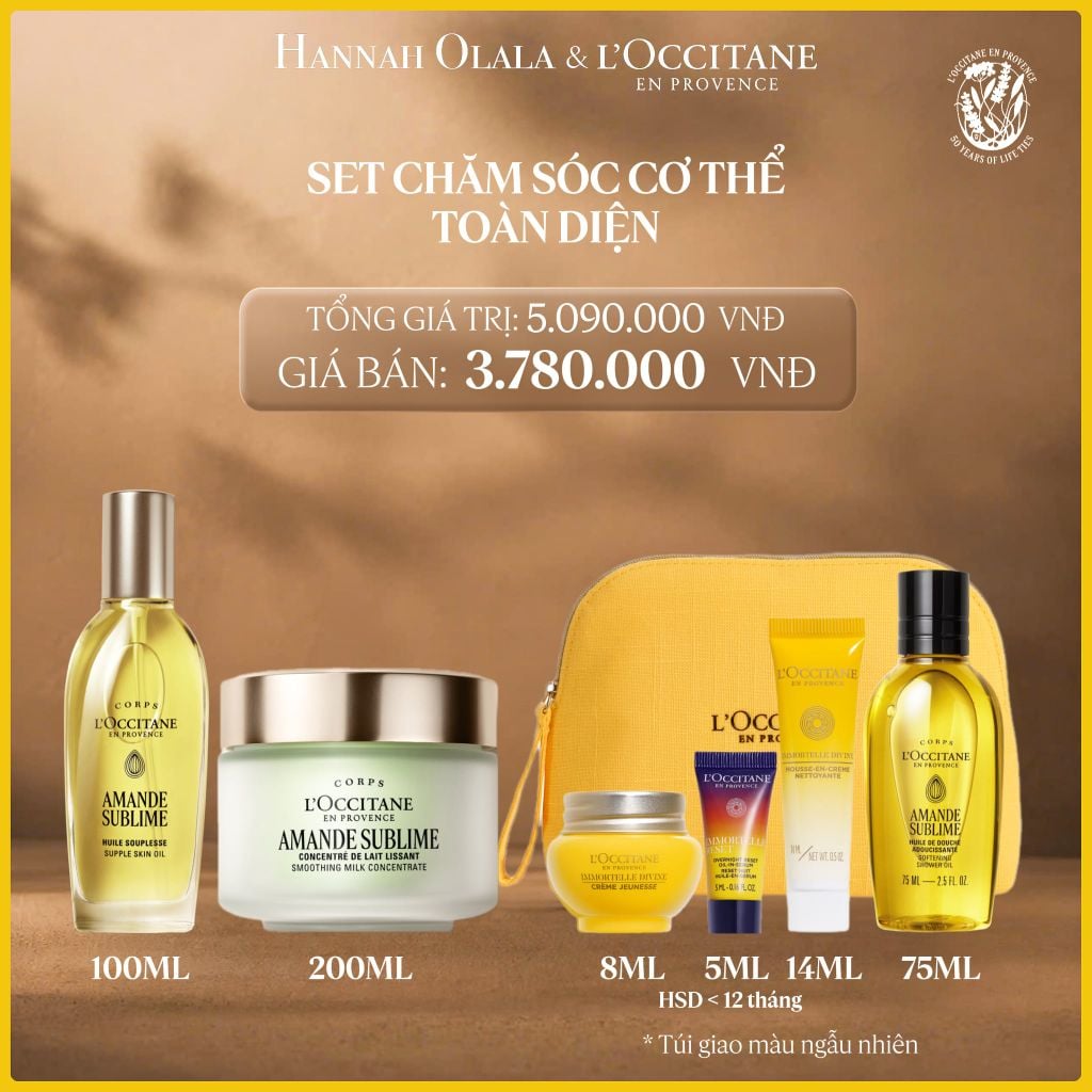  SET CHĂM SÓC CƠ THỂ TOÀN DIỆN LOCCITANE 