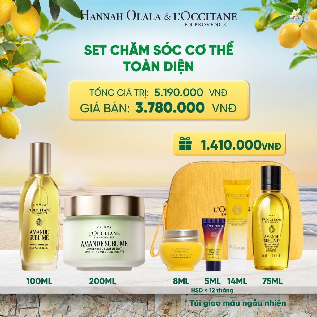  SET CHĂM SÓC CƠ THỂ TOÀN DIỆN LOCCITANE - A2548 