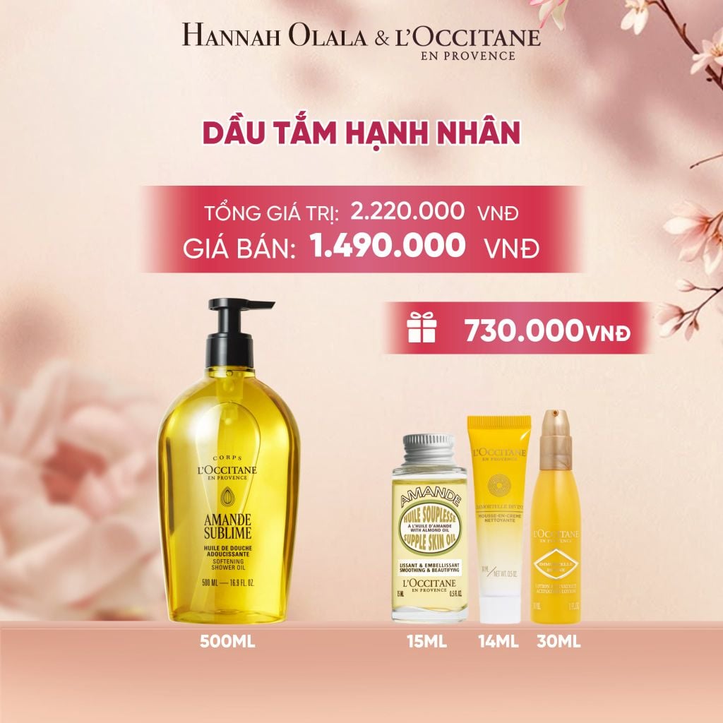  DẦU TẮM HẠNH NHÂN LOCCITANE 500ML - A591 