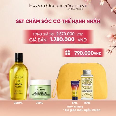  SET CHĂM SÓC CƠ THỂ HẠNH NHÂN LOCCITANE - A592 