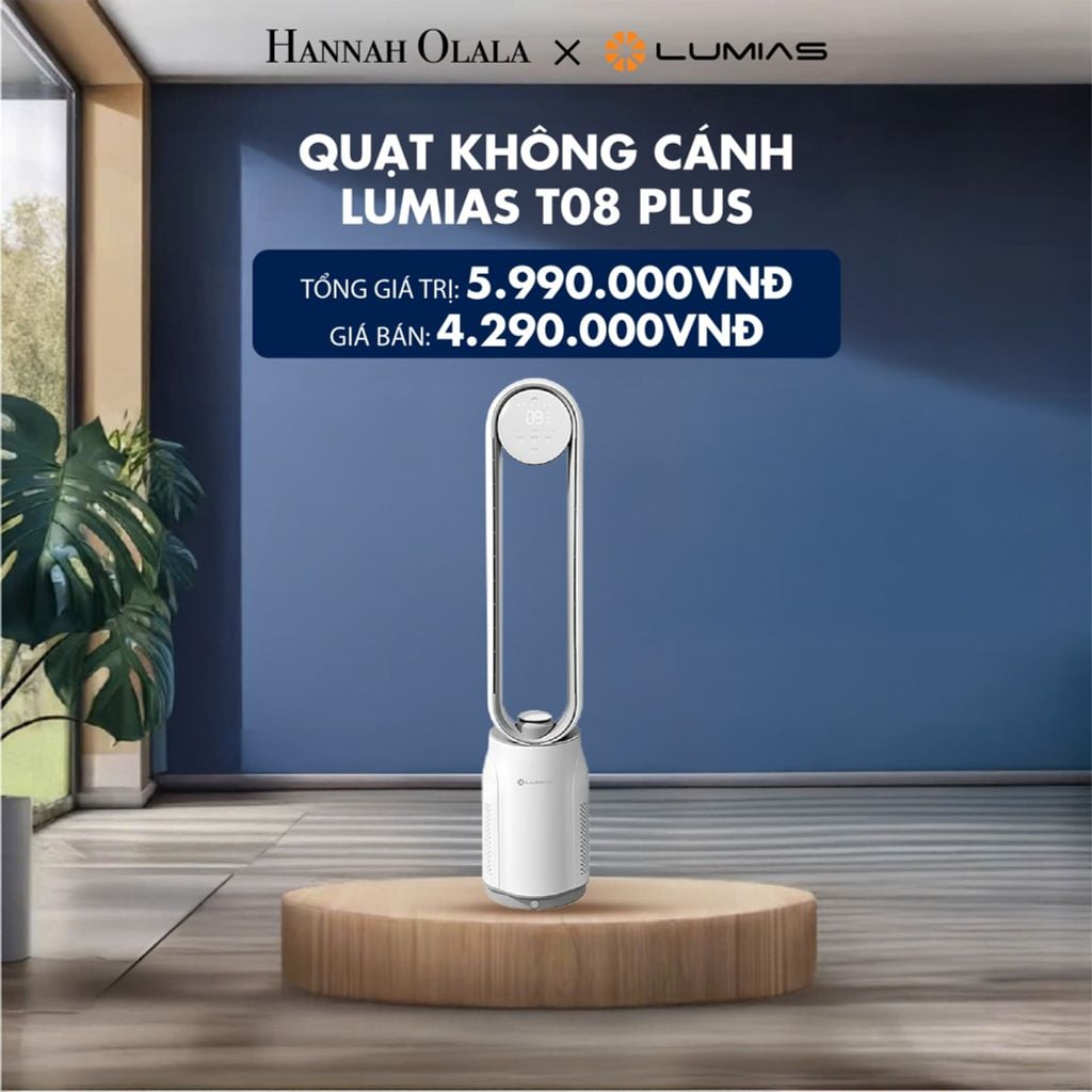  QUẠT KHÔNG CÁNH LUMIAS T08 SERIES - DEAL 20 
