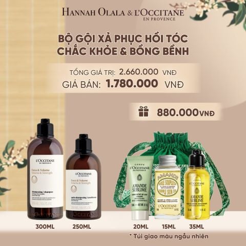  SET GỘI XẢ LOCCITANE DƯỠNG TÓC BỒNG BỀNH - A1509 