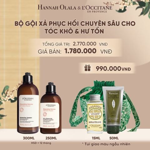  SET GỘI XẢ LOCCITANE PHỤC HỒI TÓC HƯ TỔN - A1511 
