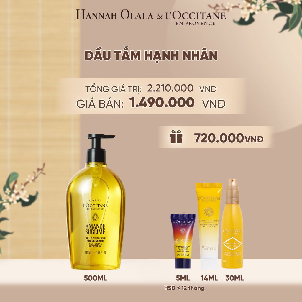  DẦU TẮM HẠNH NHÂN LOCCITANE 500ML - A1501 