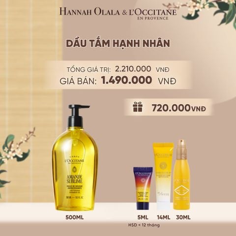  DẦU TẮM HẠNH NHÂN LOCCITANE 500ML - A1501 