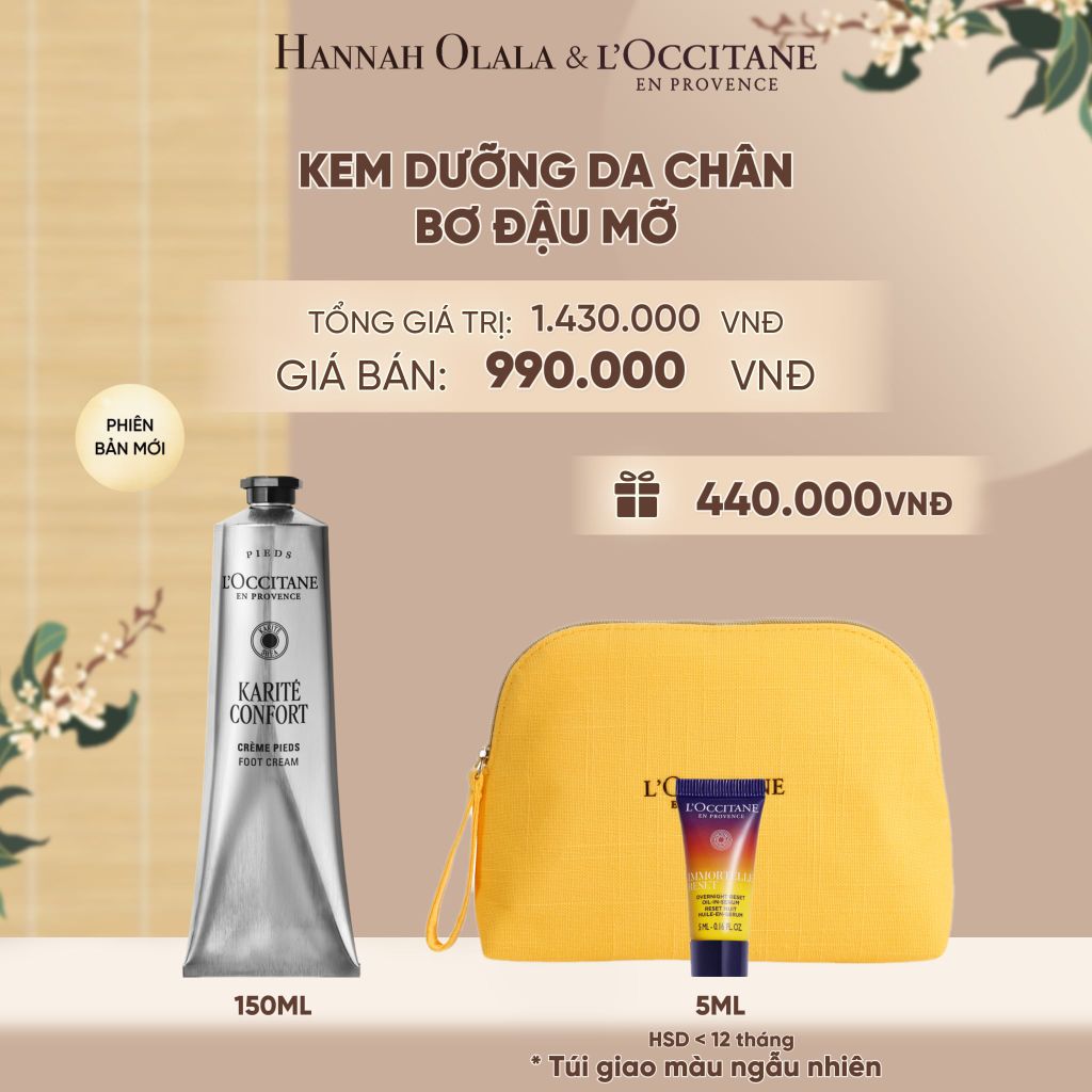  KEM DƯỠNG DA CHÂN BƠ ĐẬU MỠ LOCCITANE 150ML - A1504 