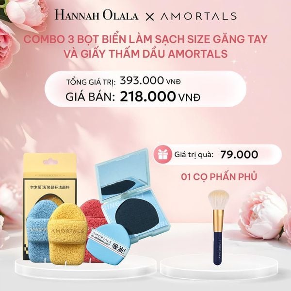  E471: (EXCLUSIVE) DEAL 2: COMBO 3 BỌT BIỂN LÀM SẠCH SIZE GĂNG TAY VÀ GIẤY THẤM DẦU AMORTALS 