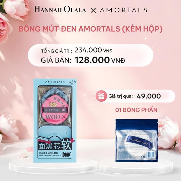  E478: DEAL 9: BÔNG MÚT ĐEN CAO CẤP AMORTALS (KÈM HỘP) 