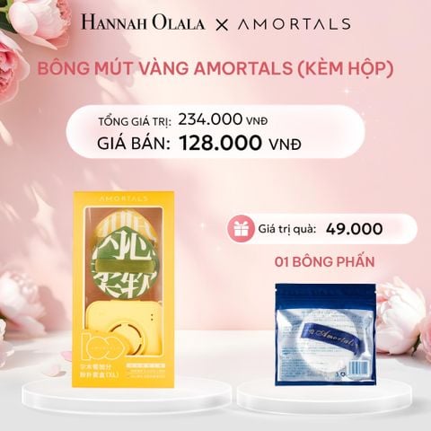  E464: DEAL 10: BÔNG MÚT VÀNG CAO CẤP AMORTALS (KÈM HỘP) 