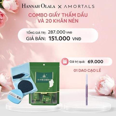  E466: DEAL 12: COMBO GIẤY THẤM DẦU VÀ 20 KHĂN NÉN 