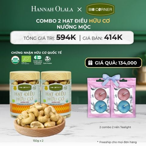  DEAL 5: COMBO 2 HẠT ĐIỀU NƯỚNG MỘC (150G) 