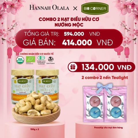  DEAL 5: COMBO 2 HẠT ĐIỀU NƯỚNG MỘC (150G) 