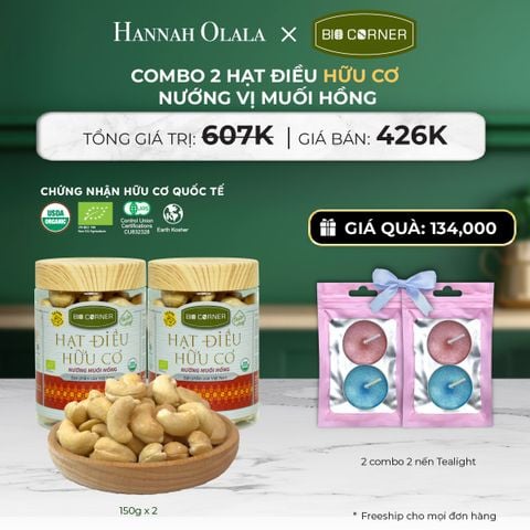  DEAL 6: COMBO 2 HẠT ĐIỀU VỊ MUỐI HỒNG (150G) 