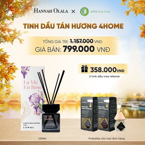  DEAL 1: MUA TINH DẦU TÁN HƯƠNG 4HOME 100ML (MỚI) - E1708 