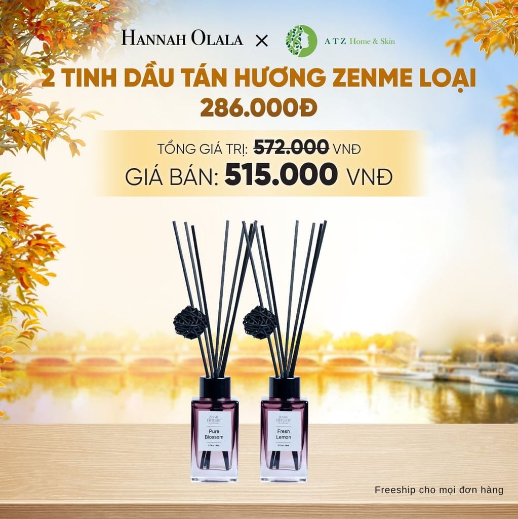  DEAL 4: MUA 2 TINH DẦU TÁN HƯƠNG ZENME - E1729 