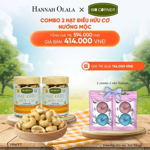  DEAL 5: COMBO 2 HẠT ĐIỀU NƯỚNG MỘC (150G) 