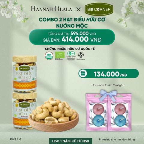 DEAL 5: COMBO 2 HẠT ĐIỀU NƯỚNG MỘC (150G) 