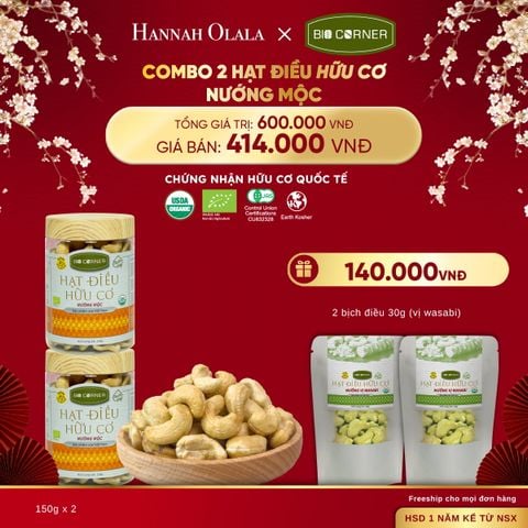  A338_DEAL 5: COMBO 2 HẠT ĐIỀU NƯỚNG MỘC (150G) 