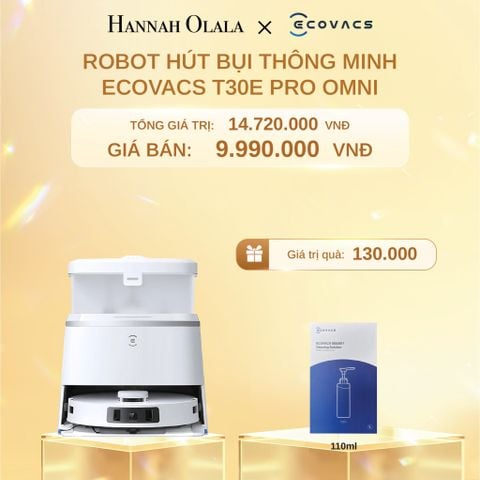  C1457_DEAL 10: ROBOT HÚT BỤI THÔNG MINH ECOVACS T30E PRO OMNI 