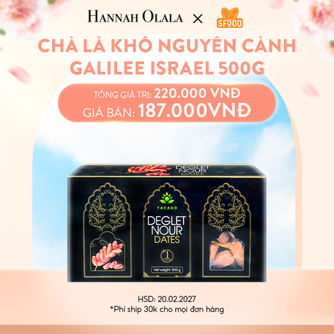  A697_DEAL 3: CHÀ LÀ KHÔ NGUYÊN CÀNH GALILEE ISRAEL 500G 