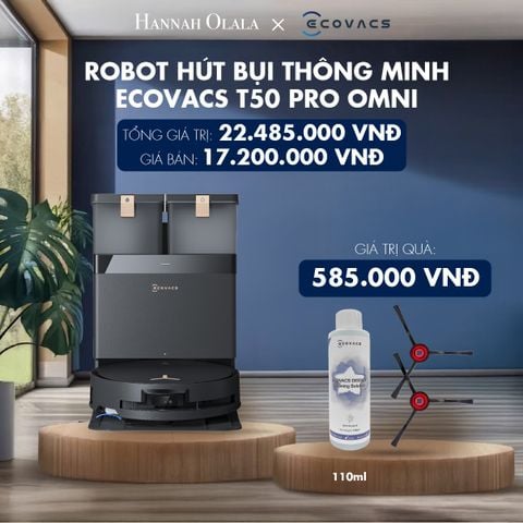  M73_DEAL 4: ROBOT HÚT BỤI THÔNG MINH ECOVACS T50 PRO OMNI 