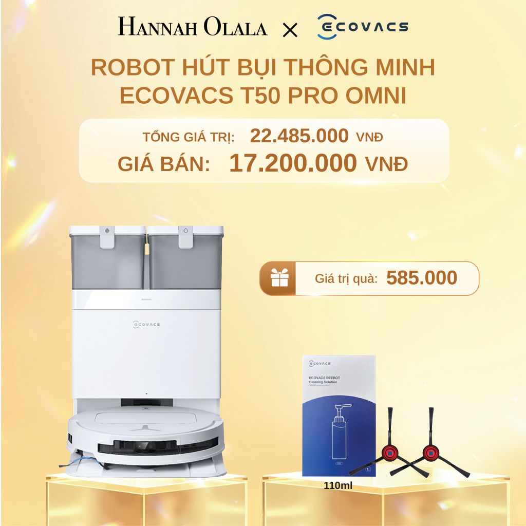  C1451_DEAL 4: ROBOT HÚT BỤI THÔNG MINH ECOVACS T50 PRO OMNI 
