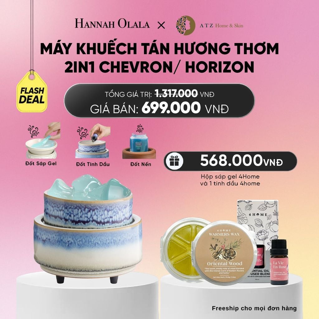 MÁY KHUẾCH TÁN HƯƠNG THƠM 2IN1 CHEVRON/ HORIZON_A140 
