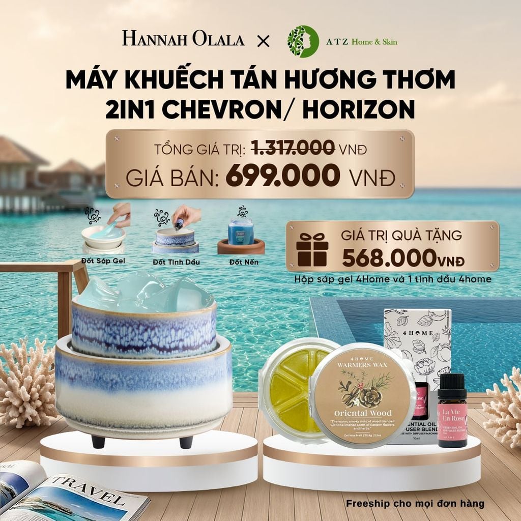  MÁY KHUẾCH TÁN HƯƠNG THƠM 2IN1 CHEVRON/ HORIZON_ D1425 