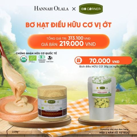  BƠ HẠT ĐIỀU VỊ ỚT 220G - DEAL 6 