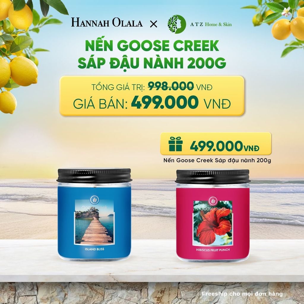  MUA NẾN GOOSE CREEK SÁP ĐẬU NÀNH 200G DEAL 3: - A568 