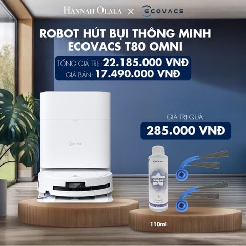  M52_DEAL 3: ROBOT HÚT BỤI THÔNG MINH ECOVACS T80 OMNI 