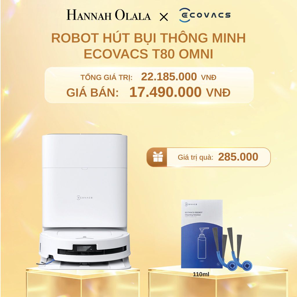  C1450_DEAL 3: ROBOT HÚT BỤI THÔNG MINH ECOVACS T80 OMNI 
