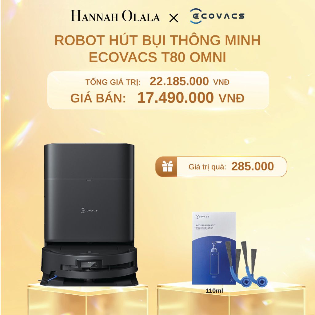  C1450_DEAL 3: ROBOT HÚT BỤI THÔNG MINH ECOVACS T80 OMNI 
