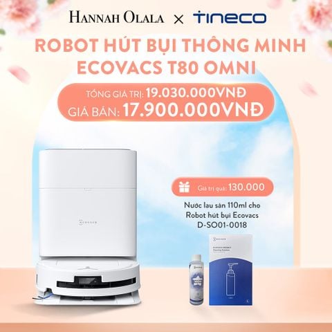  A261_DEAL 3: ROBOT HÚT BỤI THÔNG MINH ECOVACS T80 OMNI 