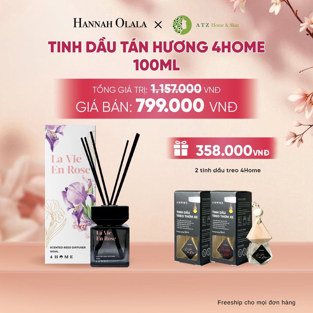  TINH DẦU TÁN HƯƠNG 4HOME 100ML DEAL 1: - A432 